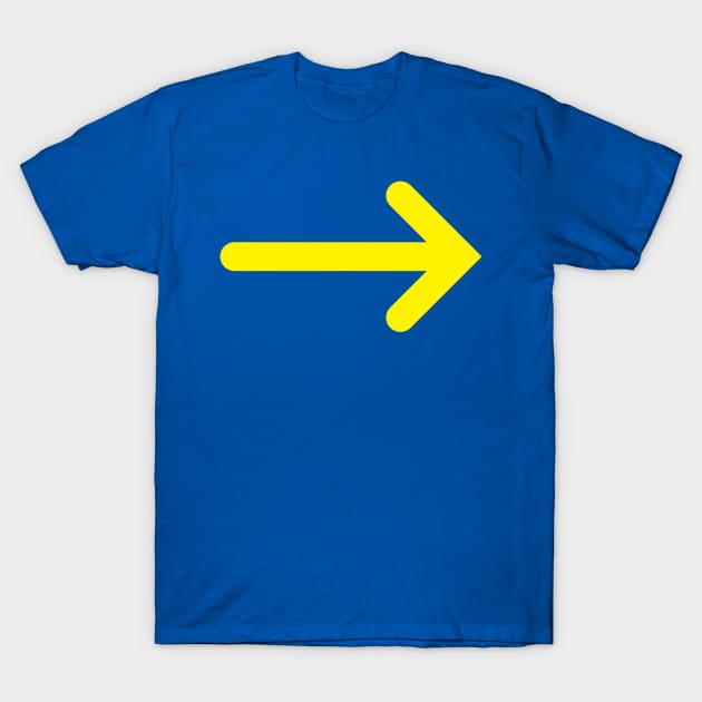 Buen Camino de Santiago Yellow Arrow T-Shirt by Mumgle